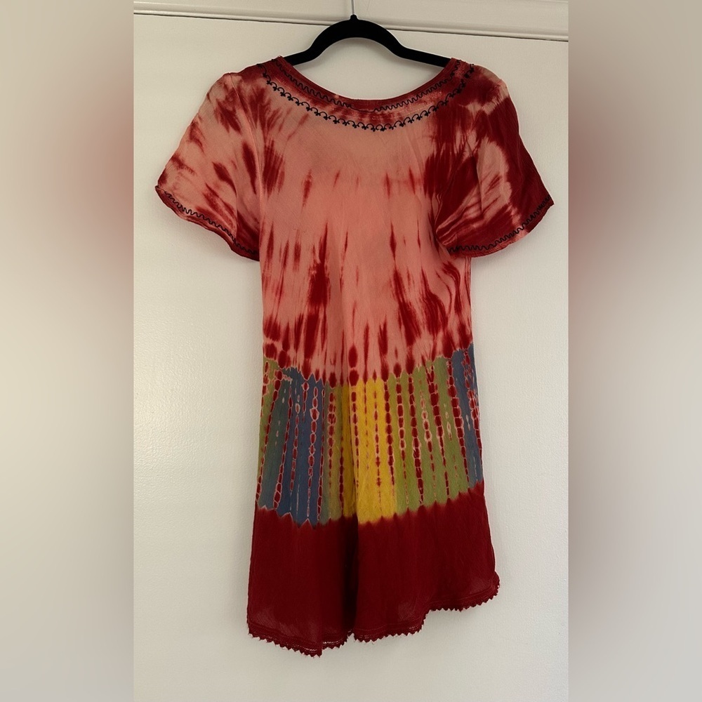 India Boutique Bohemian Style Tie Dye Blouse - Picture 5 of 8